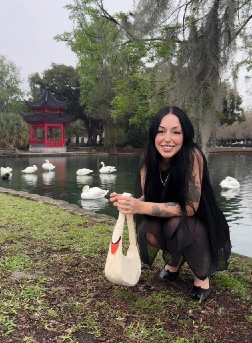 Art teacher Olivia Smith enjoying time outside in nature (photo courtesy of Olivia Smith). 