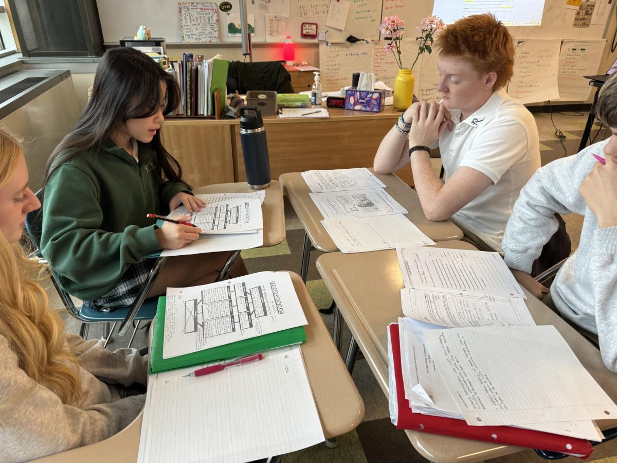 Rice students studying in class (Photo/Megan Shrestha)